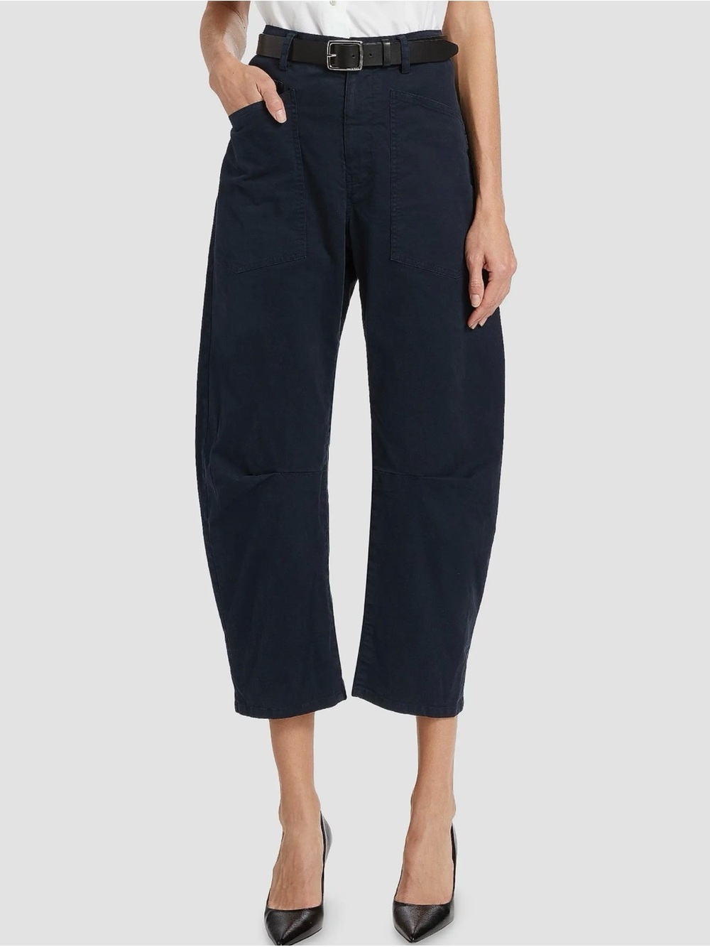 Details

Nili Lotan Shon Cotton Twill barrel Pants navy